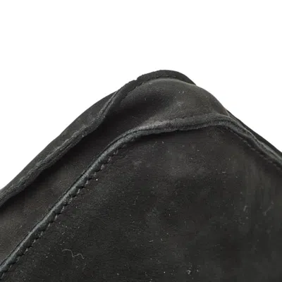 Pre-owned Hermes Black Brown Fur Suede Shoulder Bag () In Multi
