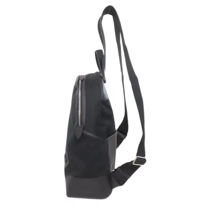 Pre-owned Hermes Black Canvas Leather Backpack ()