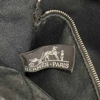 Pre-owned Hermes Black Canvas Tote Bag ()