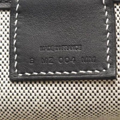 Pre-owned Hermes Black Gray Toile H Swift Leather Tote Bag () In Multi