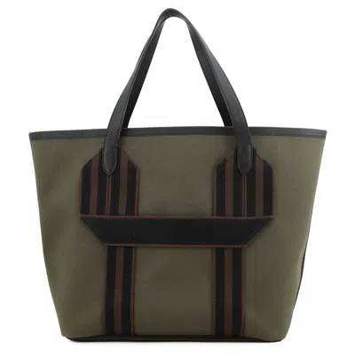 Pre-owned Hermes Black Taurillon Clemence Leather Tote Bag ()
