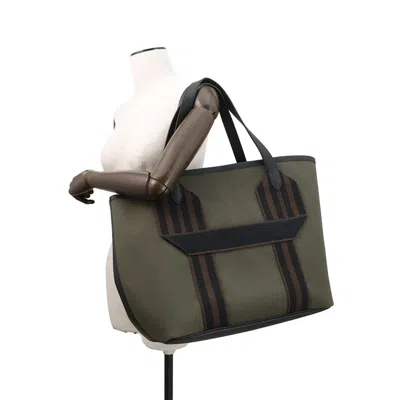 Pre-owned Hermes Black Taurillon Clemence Leather Tote Bag ()