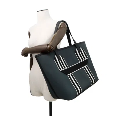 Pre-owned Hermes Black Taurillon Clemence Leather Tote Bag ()