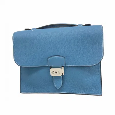 Pre-owned Hermes Blue Jean Handbag ()