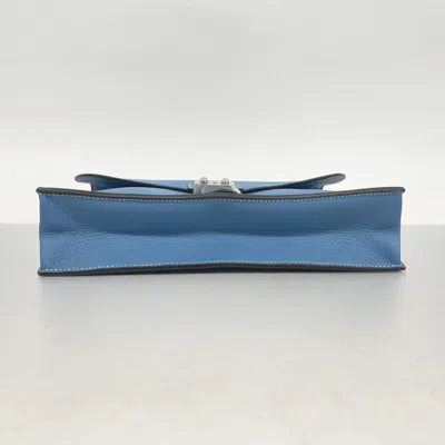 Pre-owned Hermes Blue Jean Handbag ()