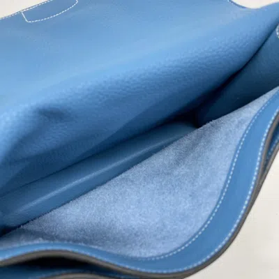 Pre-owned Hermes Blue Jean Handbag ()