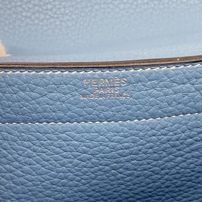 Pre-owned Hermes Blue Jean Handbag ()