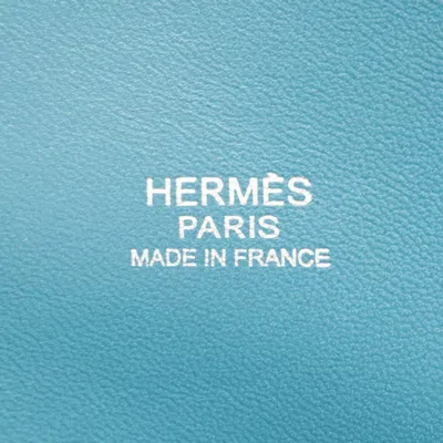 Pre-owned Hermes Blue Jean Taurillon Clemence Leather Handbag ()
