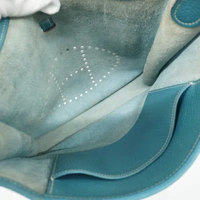 Pre-owned Hermes Blue Jean Taurillon Clemence Leather Shoulder Bag ()