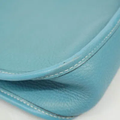 Pre-owned Hermes Blue Jean Taurillon Clemence Leather Shoulder Bag ()