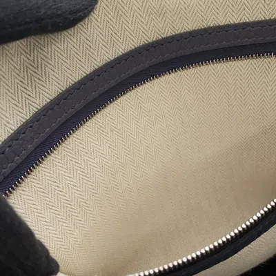 Pre-owned Hermes Blue Nuit Negonda Leather Tote Bag ()