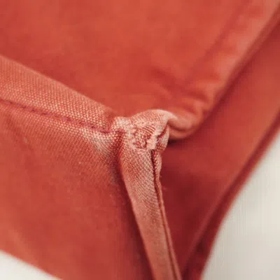 Pre-owned Hermes Bordeaux Canvas Tote Bag () In Burgundy