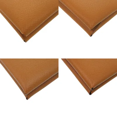Pre-owned Hermes Brown Epsom Leather Coin Purse/coin Case ()