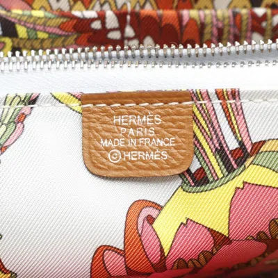 Pre-owned Hermes Brown Epsom Leather Long Wallet (bi-fold) ()