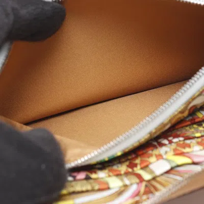 Pre-owned Hermes Brown Epsom Leather Long Wallet (bi-fold) ()