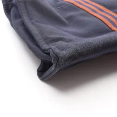 Pre-owned Hermes Brown Navy Canvas Tote Bag ()