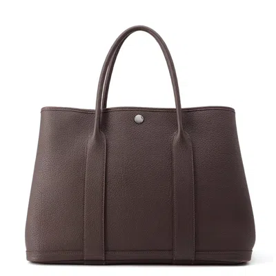 Pre-owned Hermes Brown Negonda Leather Tote Bag ()