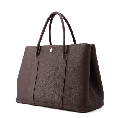Pre-owned Hermes Brown Negonda Leather Tote Bag ()