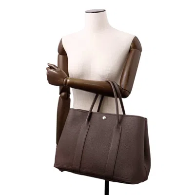 Pre-owned Hermes Brown Negonda Leather Tote Bag ()