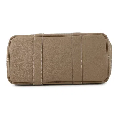 Pre-owned Hermes Etoupe Gray Negonda Leather Tote Bag ()