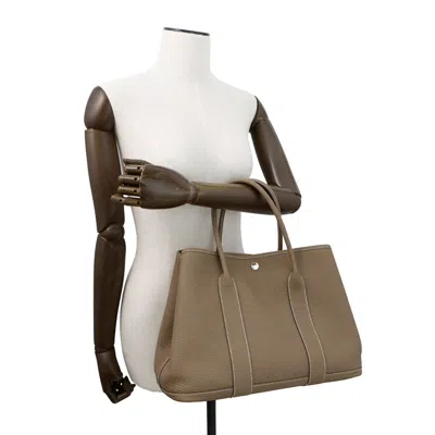 Pre-owned Hermes Etoupe Gray Negonda Leather Tote Bag ()