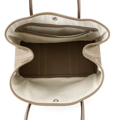 Pre-owned Hermes Etoupe Gray Negonda Leather Tote Bag ()