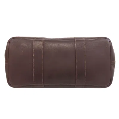 Pre-owned Hermes Garden Brown Toile Officier Tote Bag ()