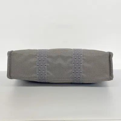 Pre-owned Hermes Gray Canvas Tote Bag ()