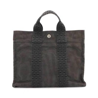 Pre-owned Hermes Gray Canvas Tote Bag ()