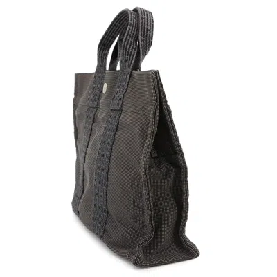 Pre-owned Hermes Gray Canvas Tote Bag ()
