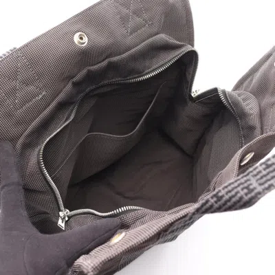 Pre-owned Hermes Gray Nylon Canvas Backpack ()