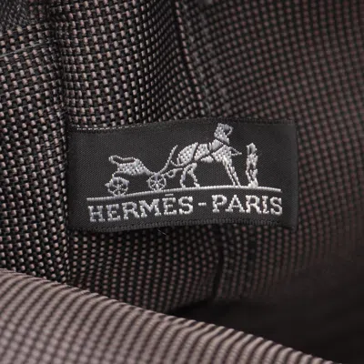 Pre-owned Hermes Gray Nylon Canvas Backpack ()