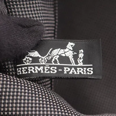 Pre-owned Hermes Gray Nylon Canvas Tote Bag ()