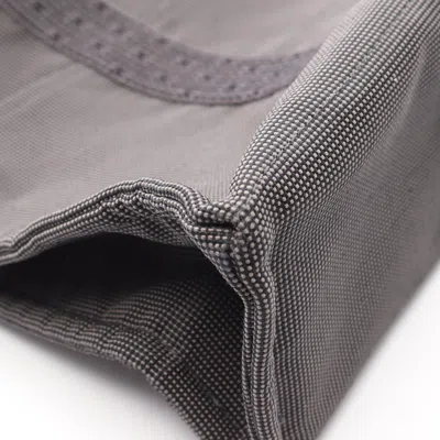Pre-owned Hermes Gray Nylon Canvas Tote Bag ()
