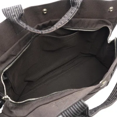 Pre-owned Hermes Gray Nylon Canvas Tote Bag ()