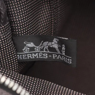 Pre-owned Hermes Gray Nylon Canvas Tote Bag ()