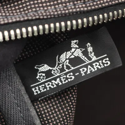 Pre-owned Hermes Gray Nylon Canvas Tote Bag ()