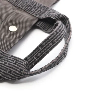 Pre-owned Hermes Gray Nylon Canvas Tote Bag ()