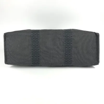 Pre-owned Hermes Her Line Gray Canvas Shoulder Bag Tote Bag ()