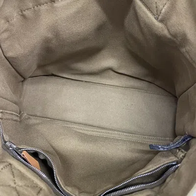 Pre-owned Hermes Khaki Canvas Tote Bag () In Brown