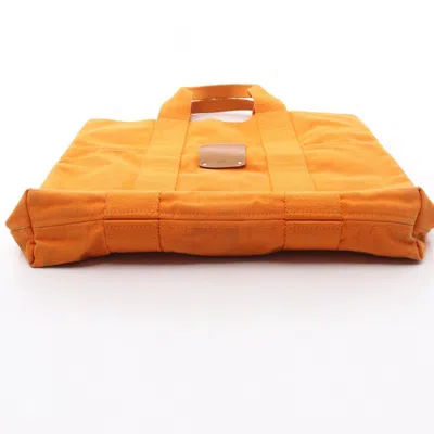 Pre-owned Hermes Orange Canvas Tote Bag ()