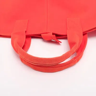 Pre-owned Hermes Orange Toile Officier Tote Bag ()