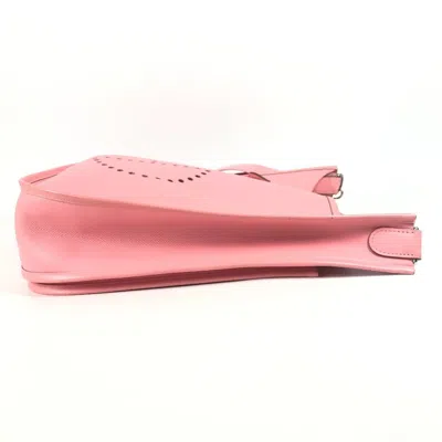 Pre-owned Hermes Pink Rose Confetti Epsom Leather Pochette Shoulder Bag ()