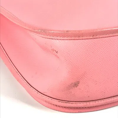 Pre-owned Hermes Pink Rose Confetti Epsom Leather Pochette Shoulder Bag ()