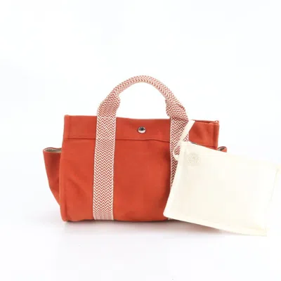 Pre-owned Hermes Red Color Tote Bag ()