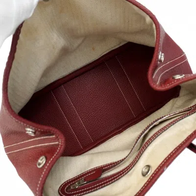 Pre-owned Hermes Rouge H Negonda Leather Tote Bag () In Red