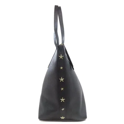 Pre-owned Jimmy Choo Black Leather Tote Bag ()