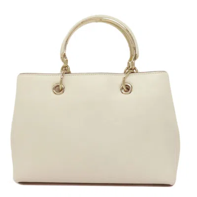Pre-owned Jimmy Choo White Leather Tote Bag ()