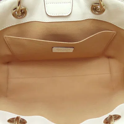Pre-owned Jimmy Choo White Leather Tote Bag ()
