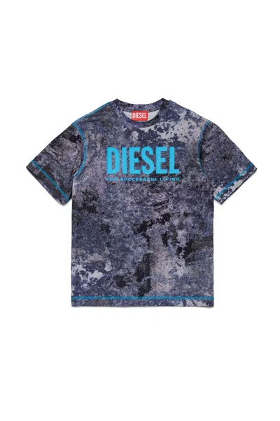Diesel T-shirt With Logo In Blue